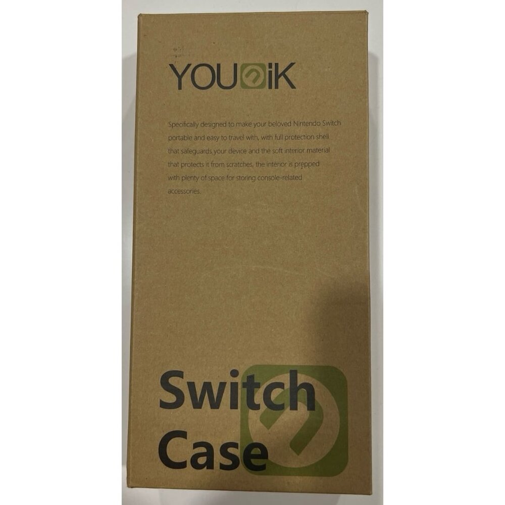 YOUnIK hard shell carrying case designed for the Nintendo Switch.